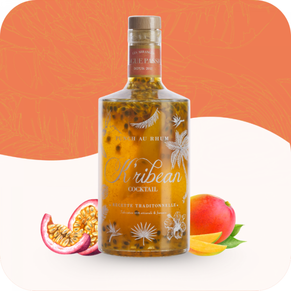 Rhum arrangé mangue passion par K'ribean Cocktail